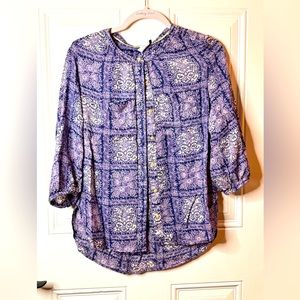 Anthropologie button up blouse